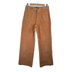 United by Blue sailor wide leg corduroy pants 90s preppy tan sz 27